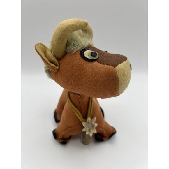 Vintage Peck and Peck Mohair Cow Stuffed Animal Plushie 7.5” Made in Italy - Picture 7 of 16